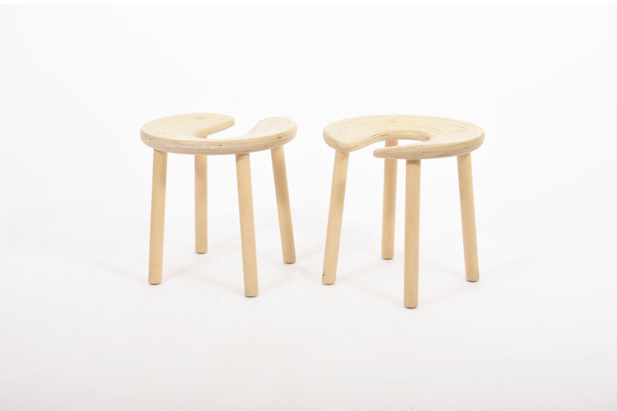 Nurmesniemi Antti sauna stool pair