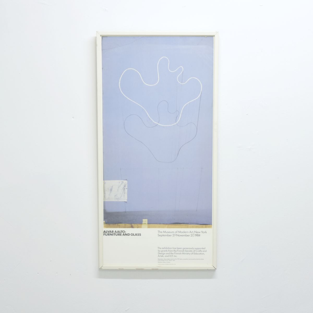 Aalto Alvar furniture and glass exhibiton poster 1984