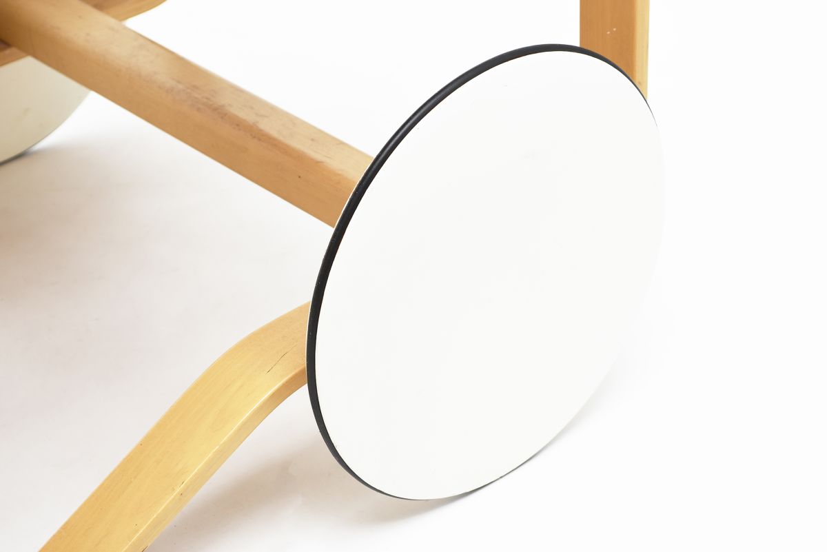 Aalto Alvar Tea trolley 900 white 08