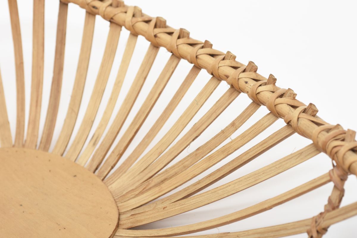 Almond Shaped Rattan Basket detail6