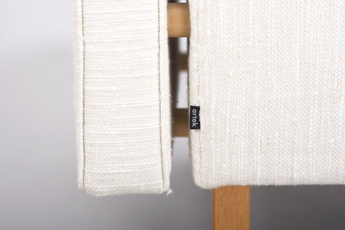 Aalto Alvar Armchair 511 white wool fabric 08