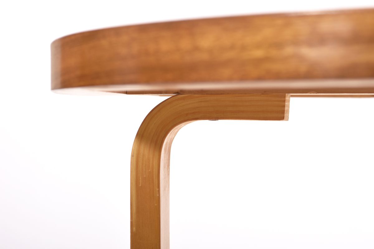 Aalto Alvar Round table mahogany top 05