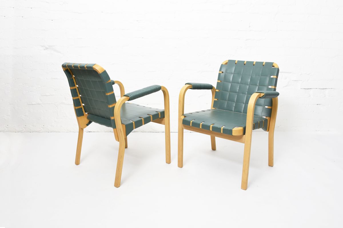 Aalto Alvar Chair 45 petrol green