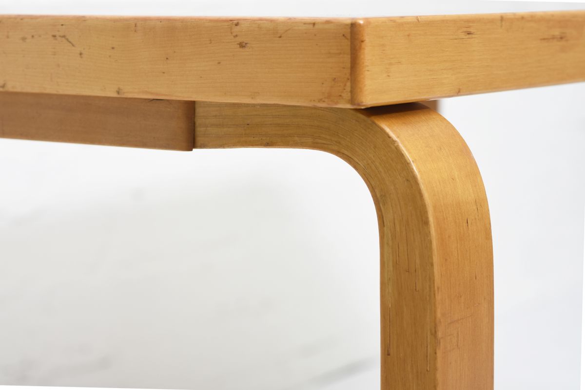 Aalto Alvar Mahogany side table 04