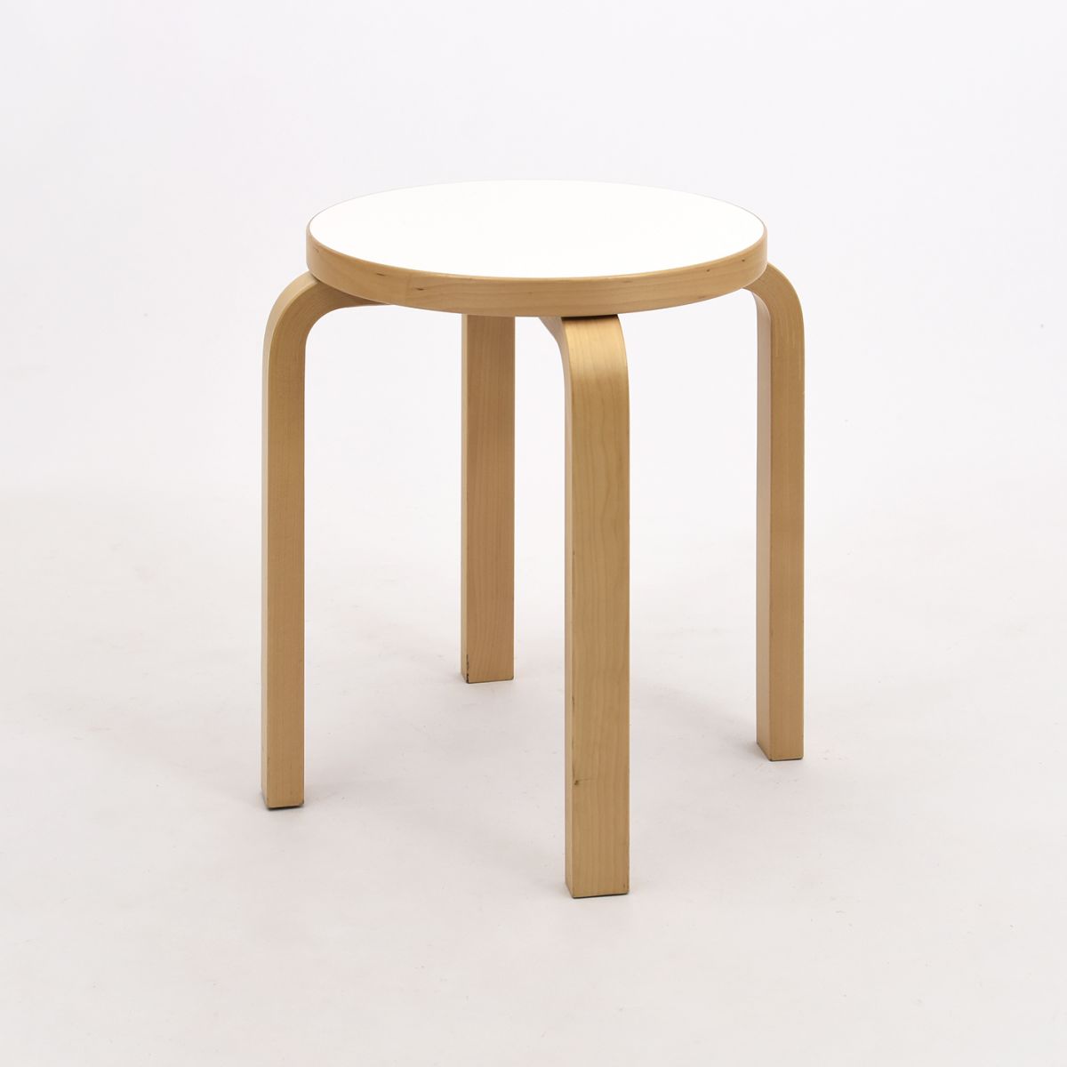 Aalto Alvar Stool E60 white laminate 2005