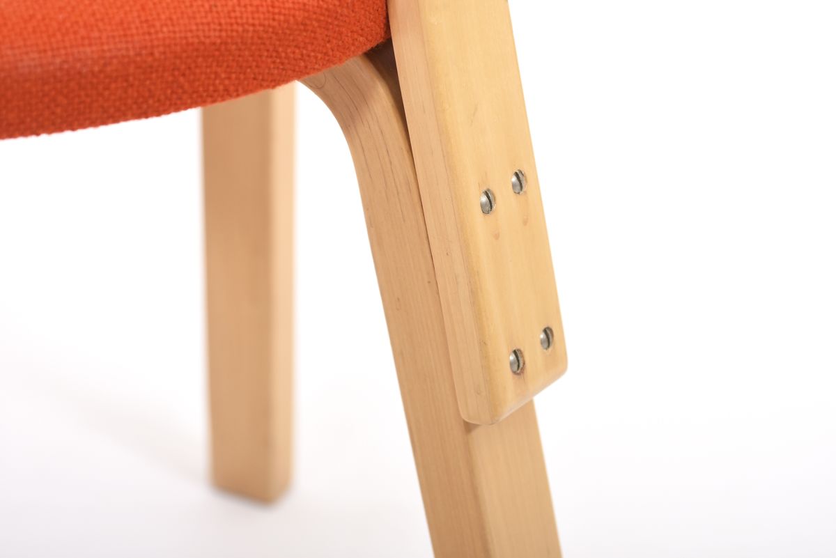Aalto Alvar Chair 69 orange fabric 05