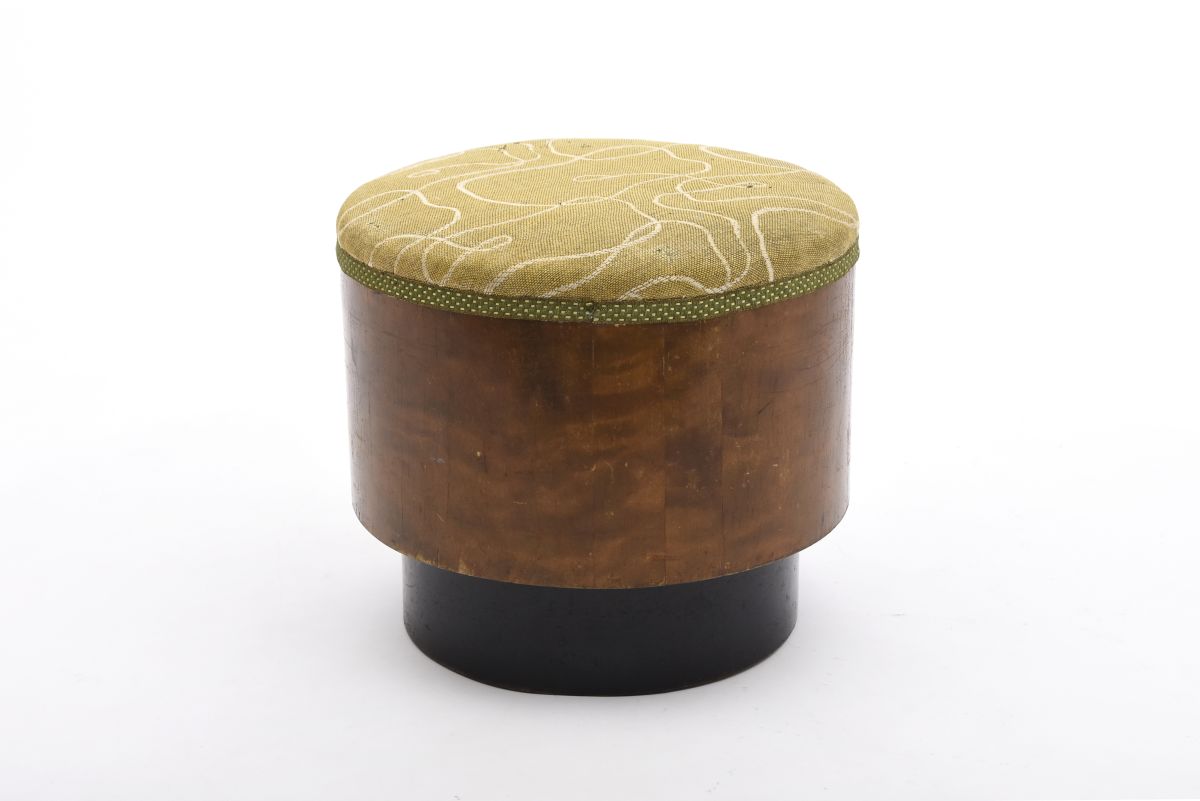 Anonymous Stool with fabric