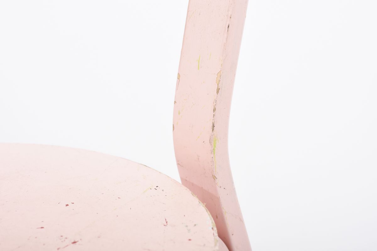 Aalto Alvar Chair68 pink paint 04