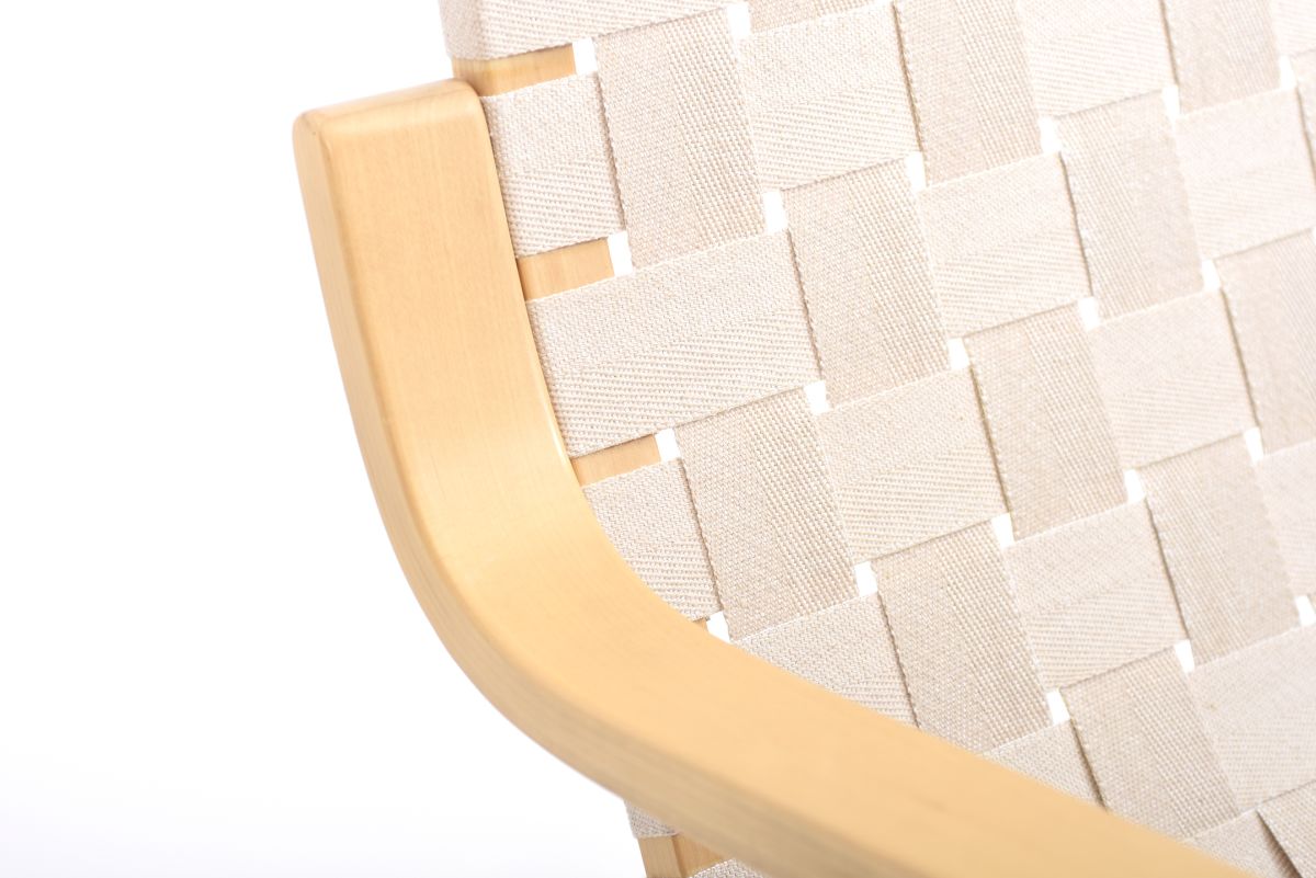Aalto Alvar Armchair 406 linen webbing natural 04