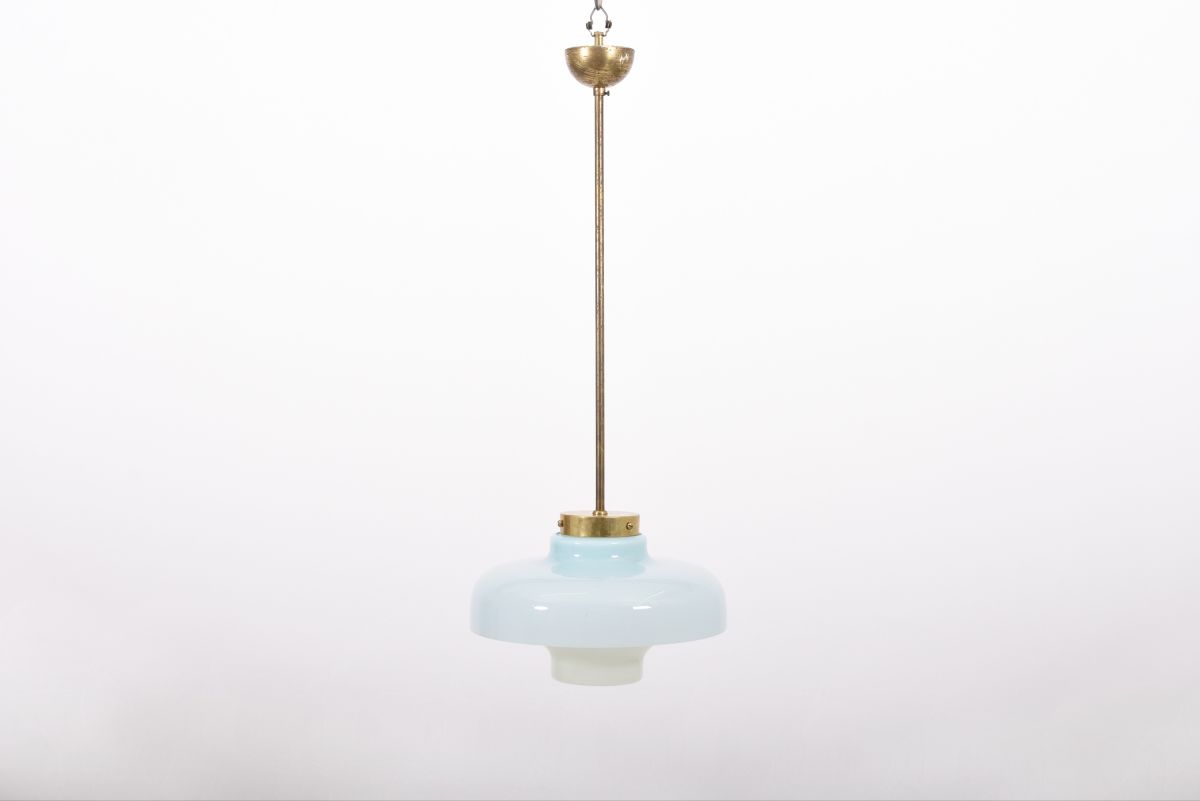 Tynell Paavo two tone glass chandelier 1930s