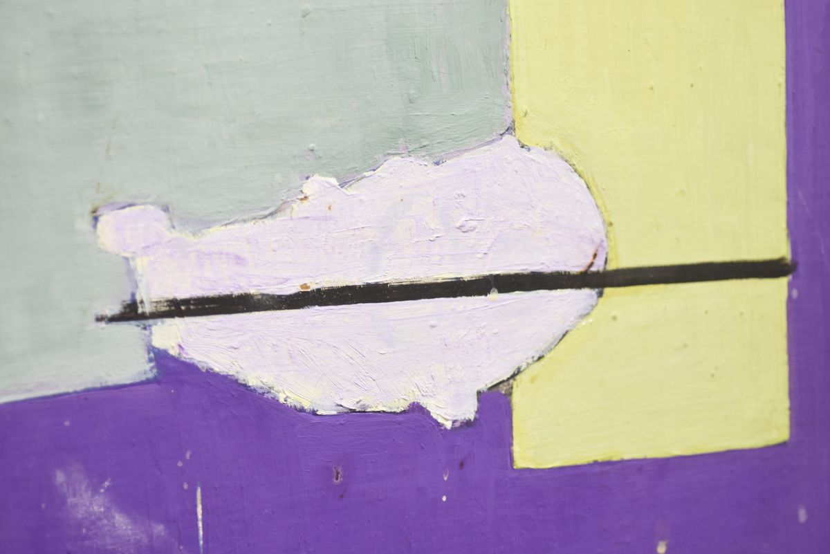 Kärkkainen Seppo abstract oil paint 1950s 03