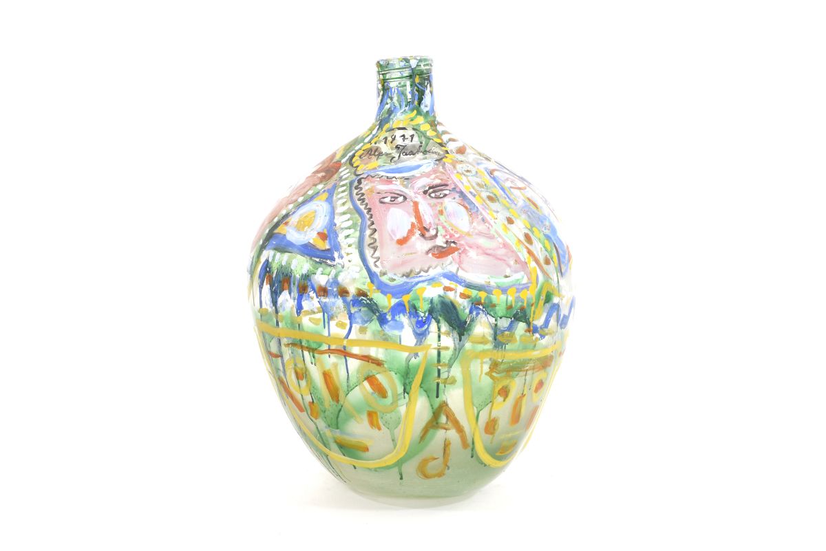 Jaakola Alpo Huge painted grass bottle