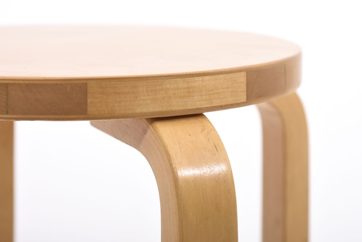 Aalto Alvar Stool E60 birch 02 1970