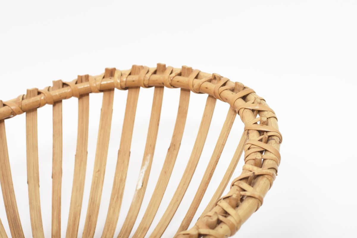 Almond Shaped Rattan Basket details3