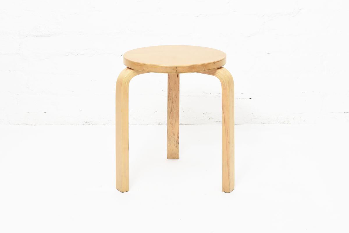 Aalto Alvar Stool 60 birch curly birch