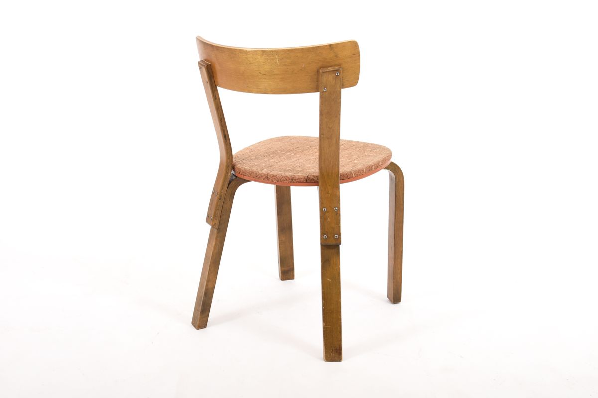 Aalto Alvar Chair 69 sandwich seat back