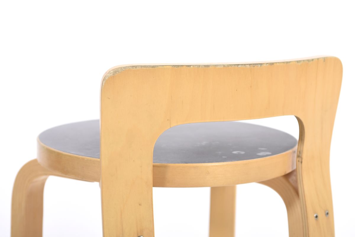 Aalto Alvar K65 black lino pair 03