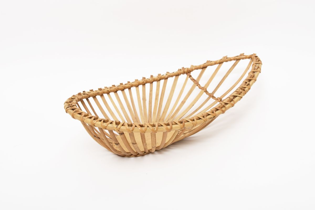 Almond Shaped Rattan Basket