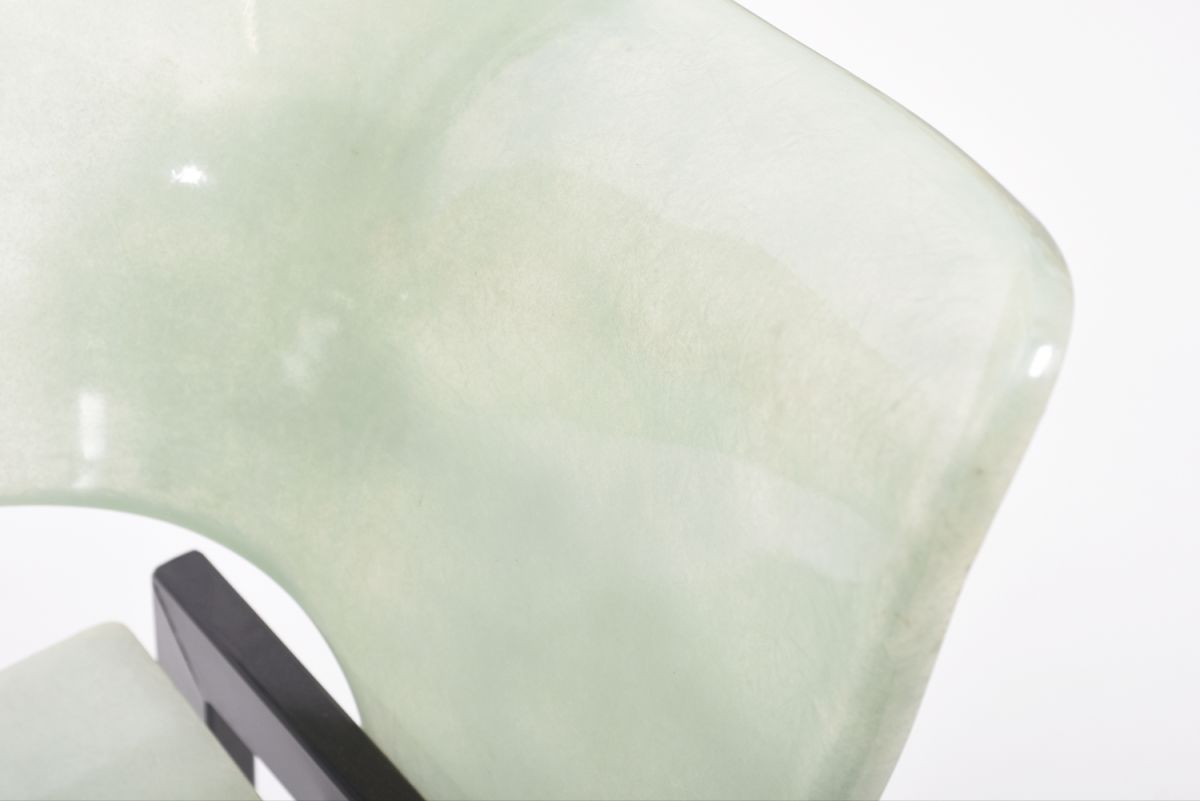 Wiherheimo Yrjö Fibreglass armchair green 02