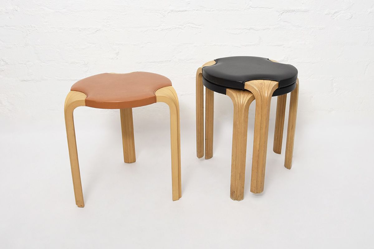 Artek - Fan-legged Stools, model X-600 Artek - Fan-legged Stools, model X-600