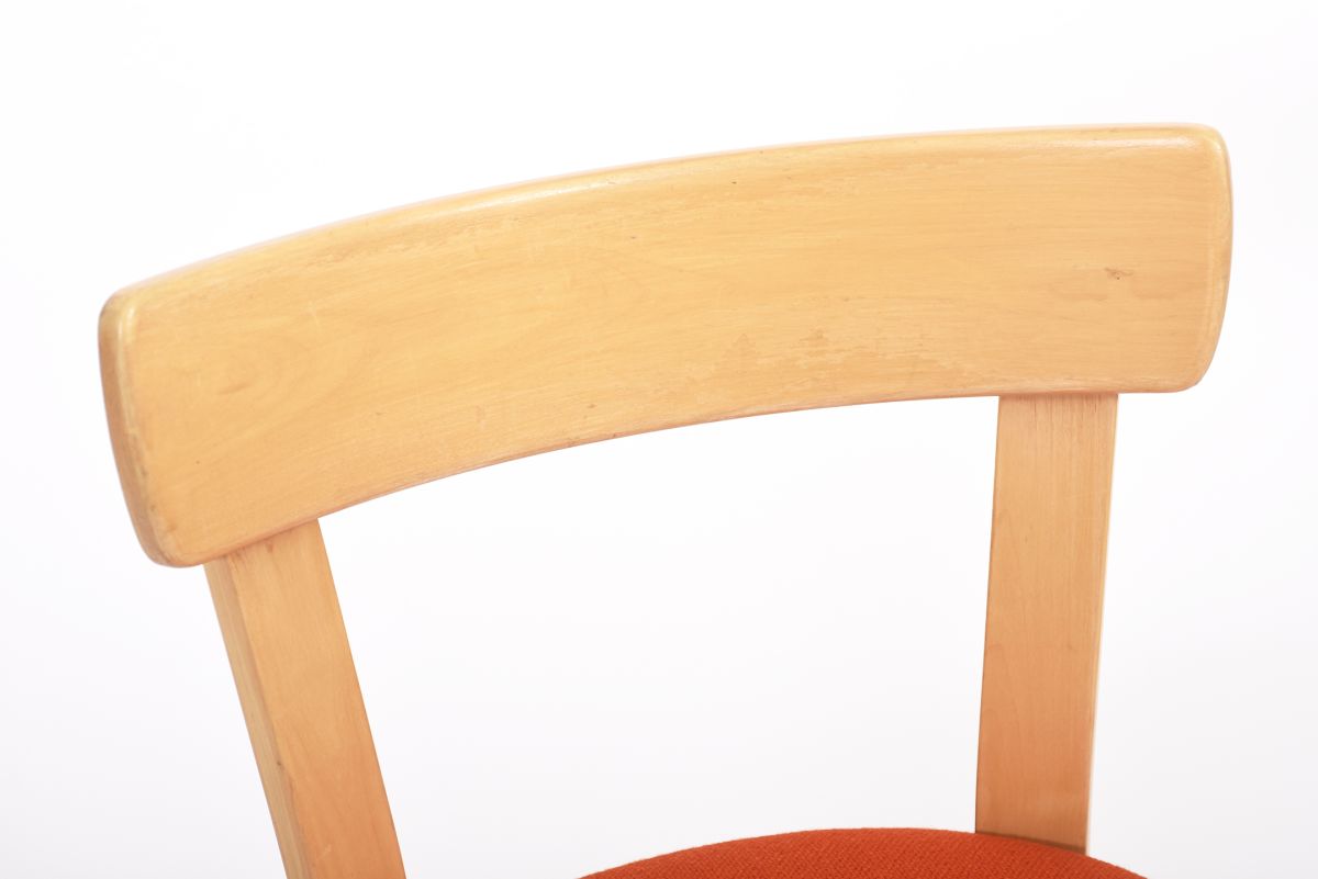 Aalto Alvar Chair 69 orange fabric 01