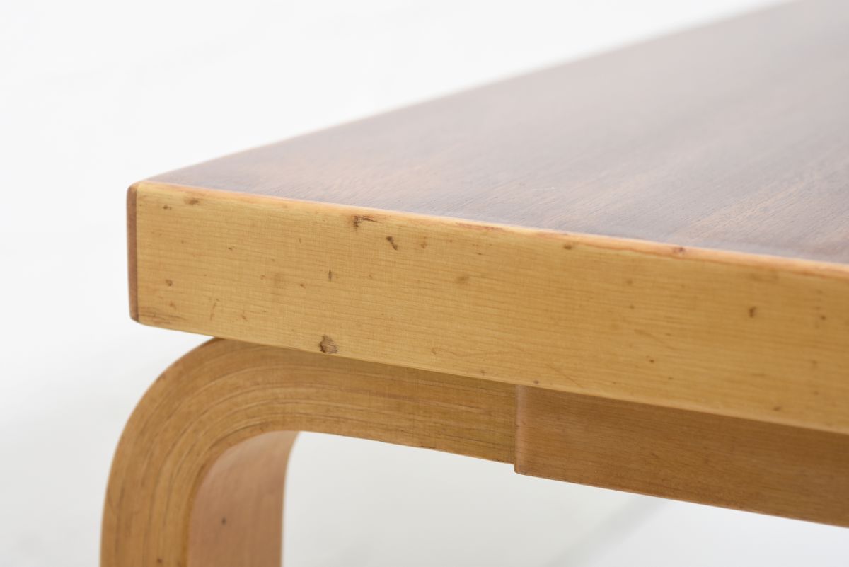 Aalto Alvar Mahogany side table 03