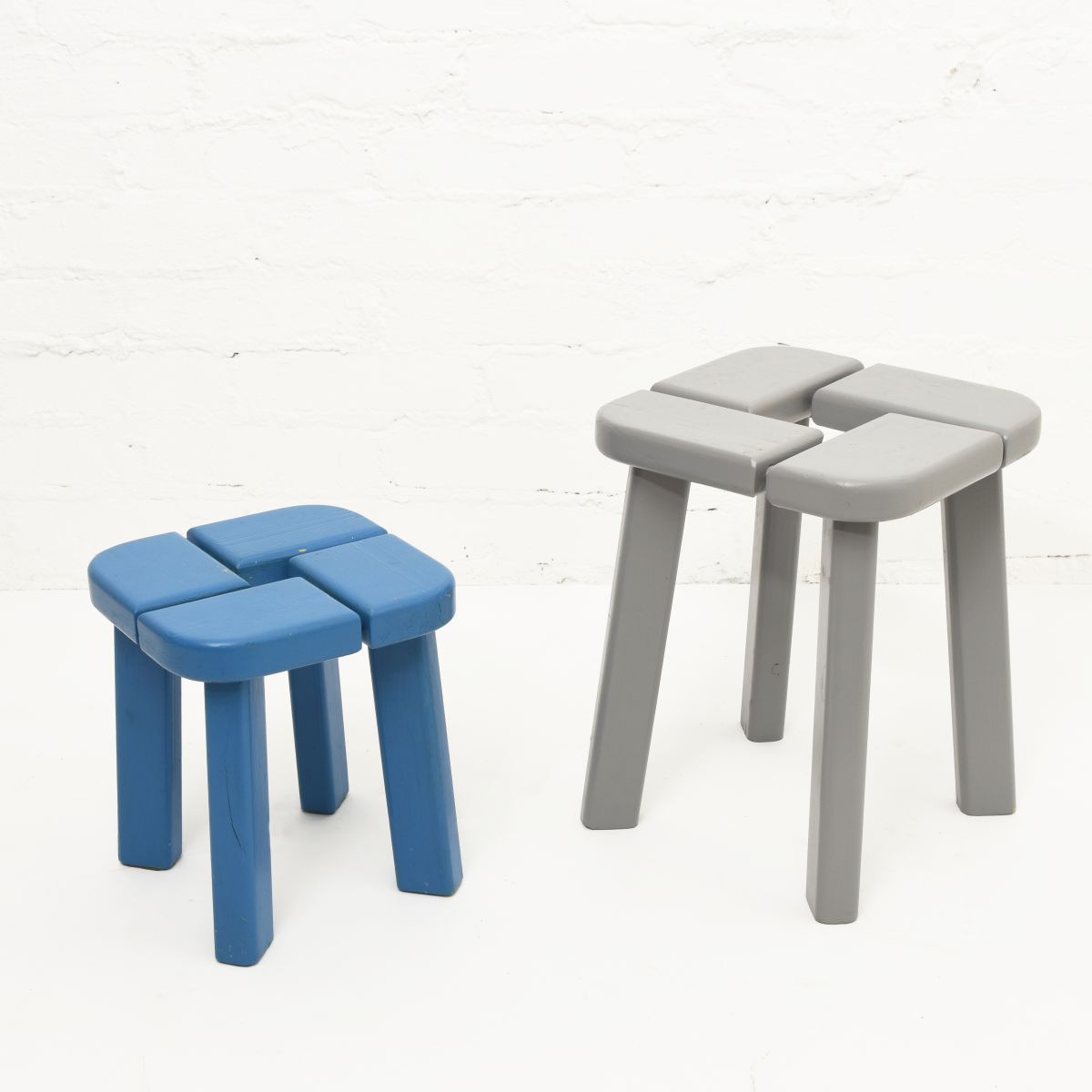 Wooden-Stool-Blue-Gray
