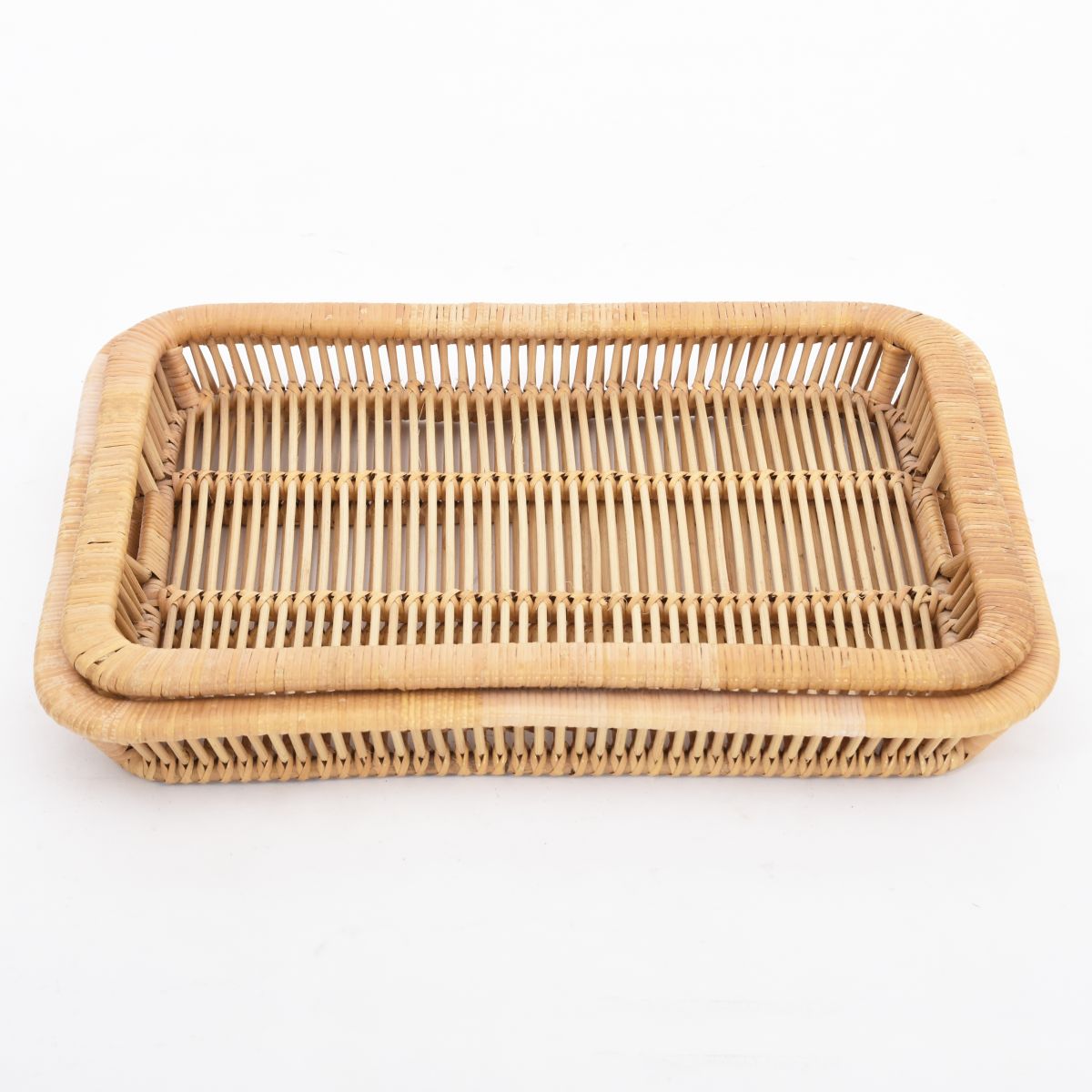 Artek Rattan tray set