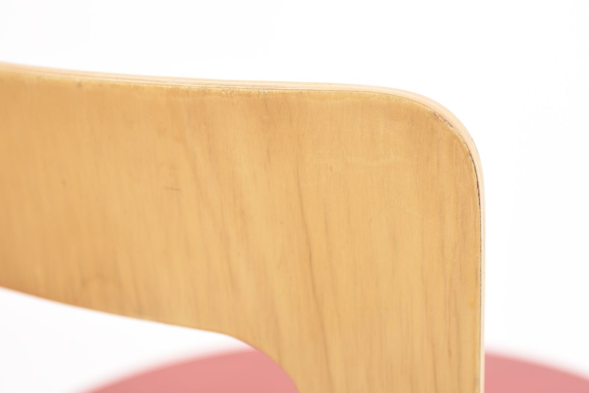 Aalto Alvar Chair N65 red lino set 05