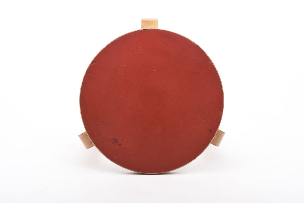 Aalto Alvar stool60 red linoleum 1950 top