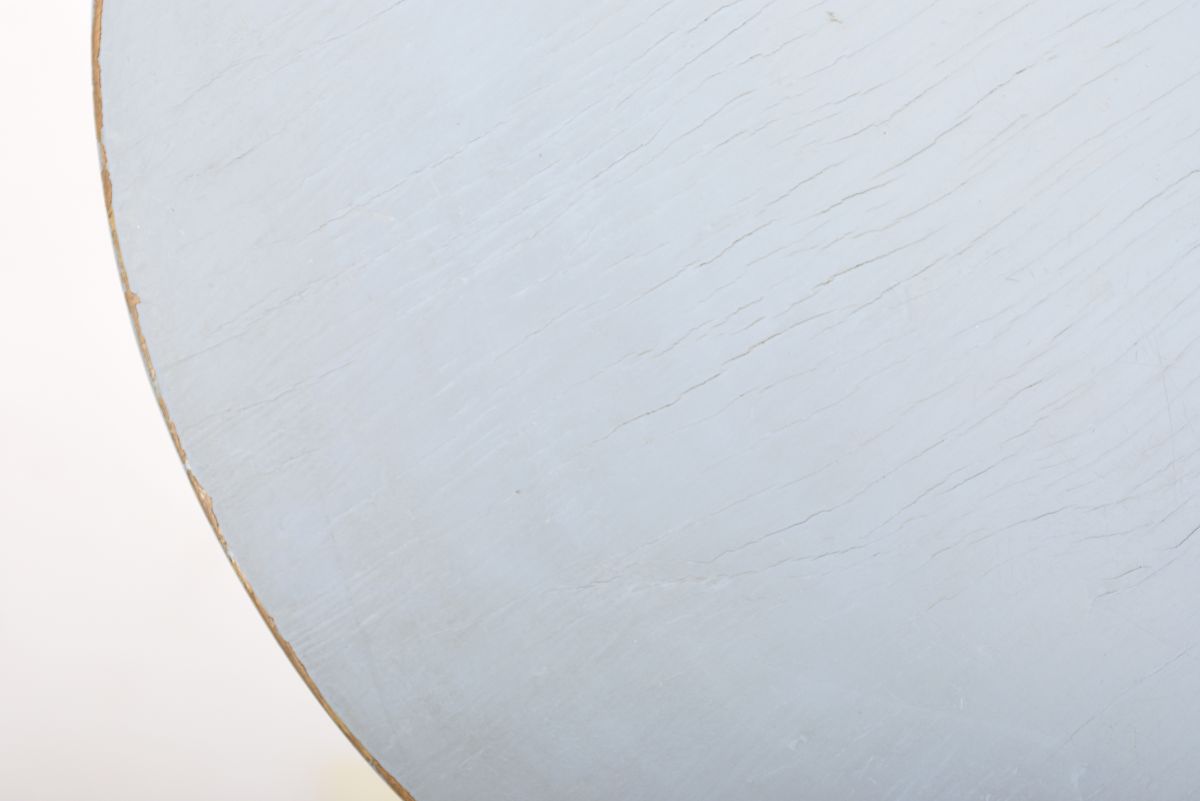 Aalto Alvar stool 60 painted baby blue 1950s 01