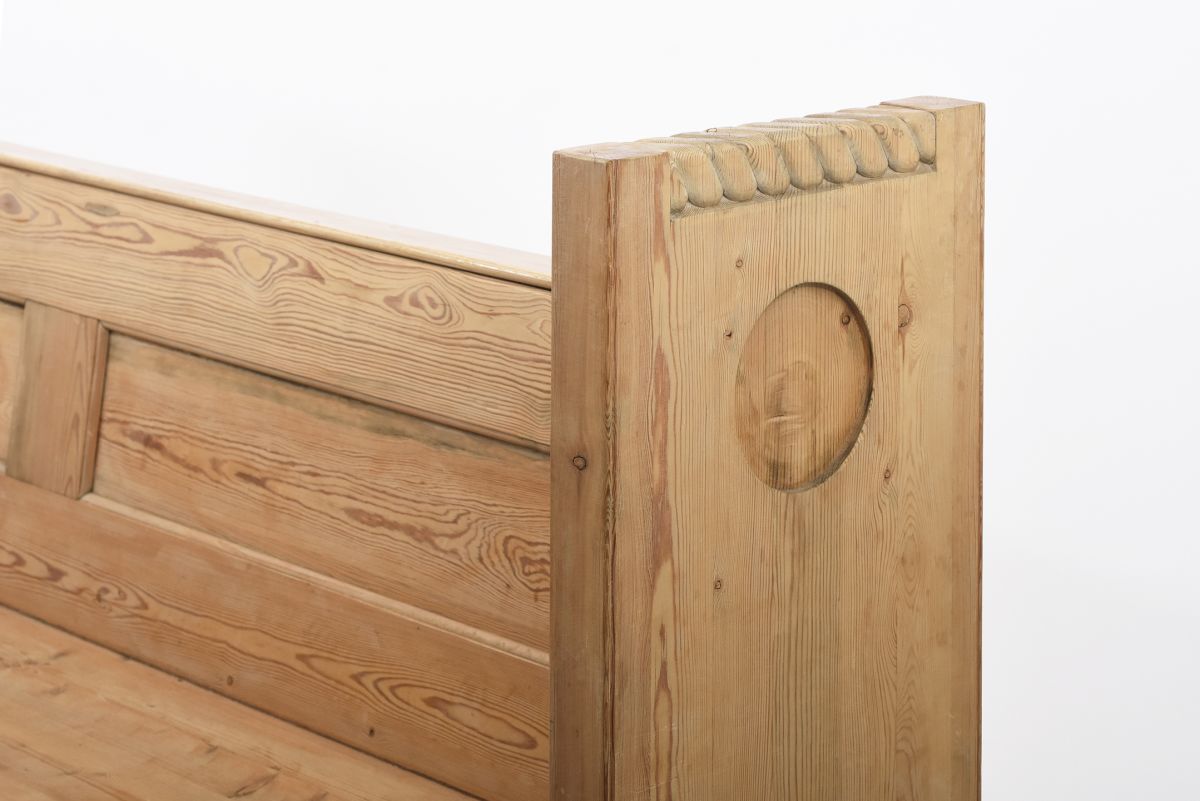 Anonymous Art nouveau pine bench 1910 1920 01