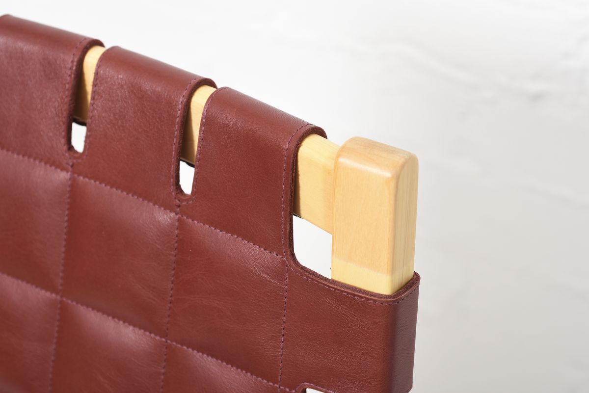 Aalto Alvar A406 burgundy leather 1980s 02