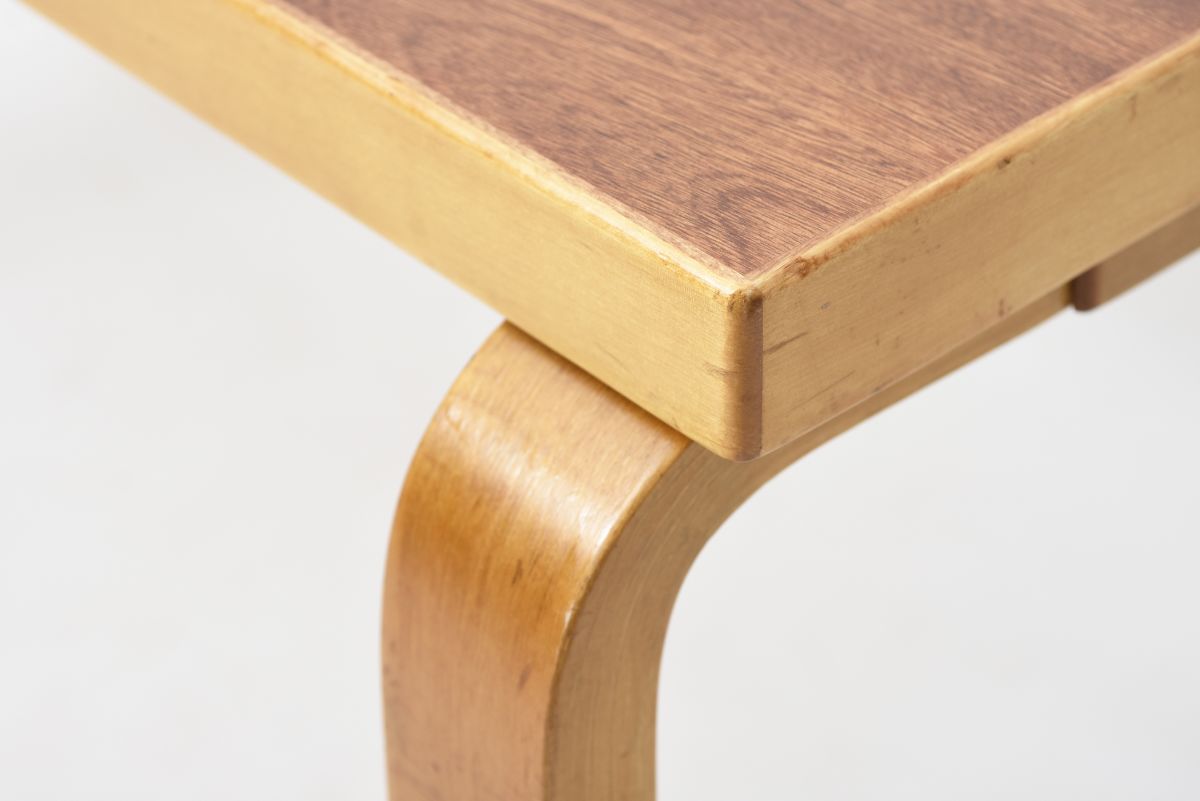 Aalto Alvar Mahogany side table 02