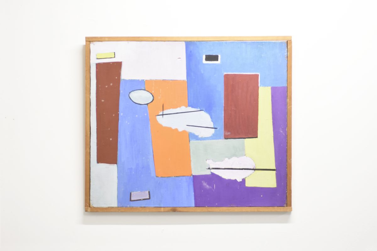 Kärkkainen Seppo abstract oil paint 1950s