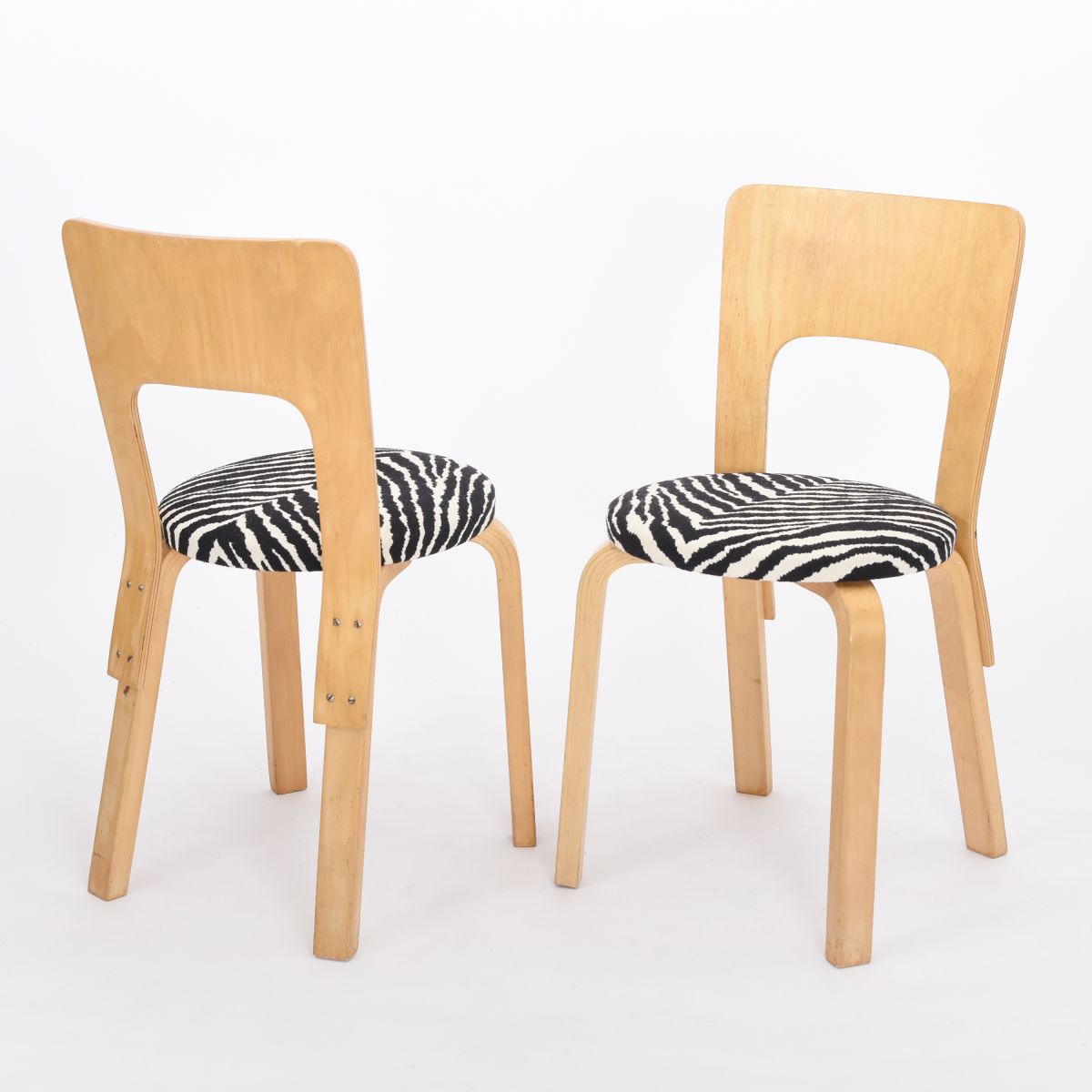 Aalto Alvar chair 69 zabra seat