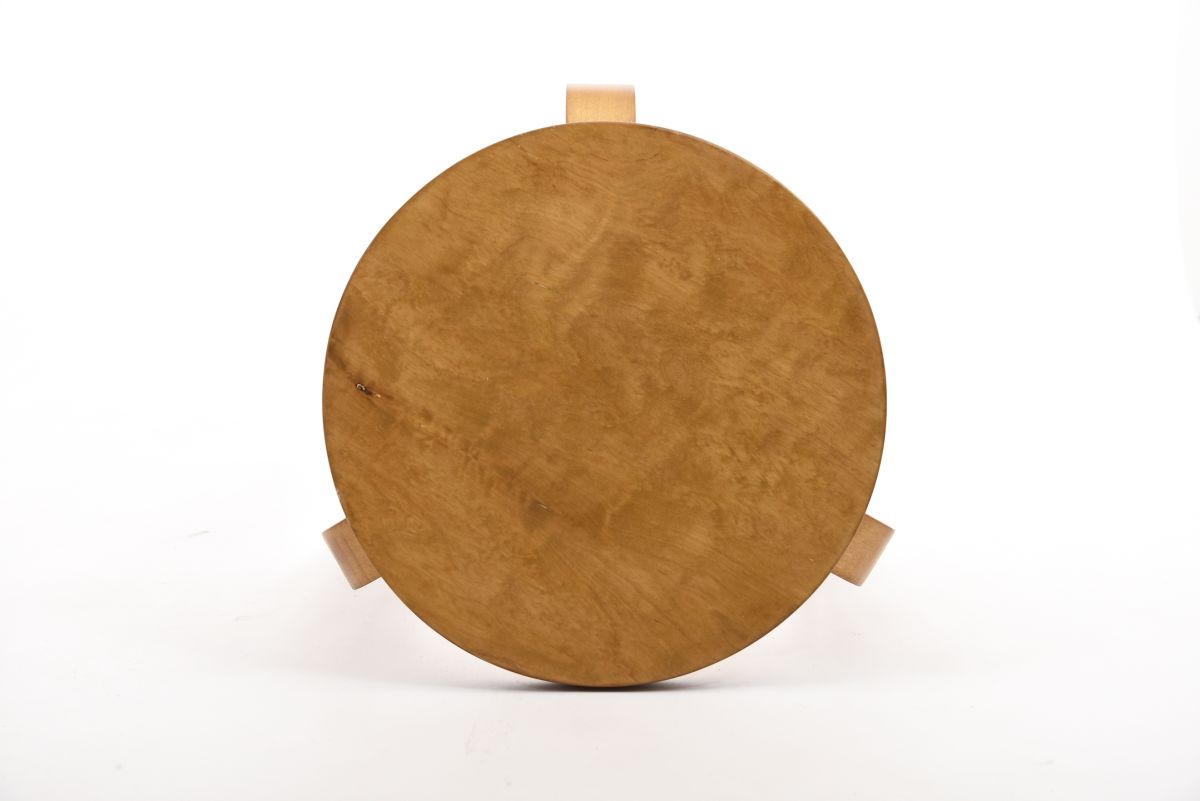 Aalto Alvar Stool 60 veneered top top B