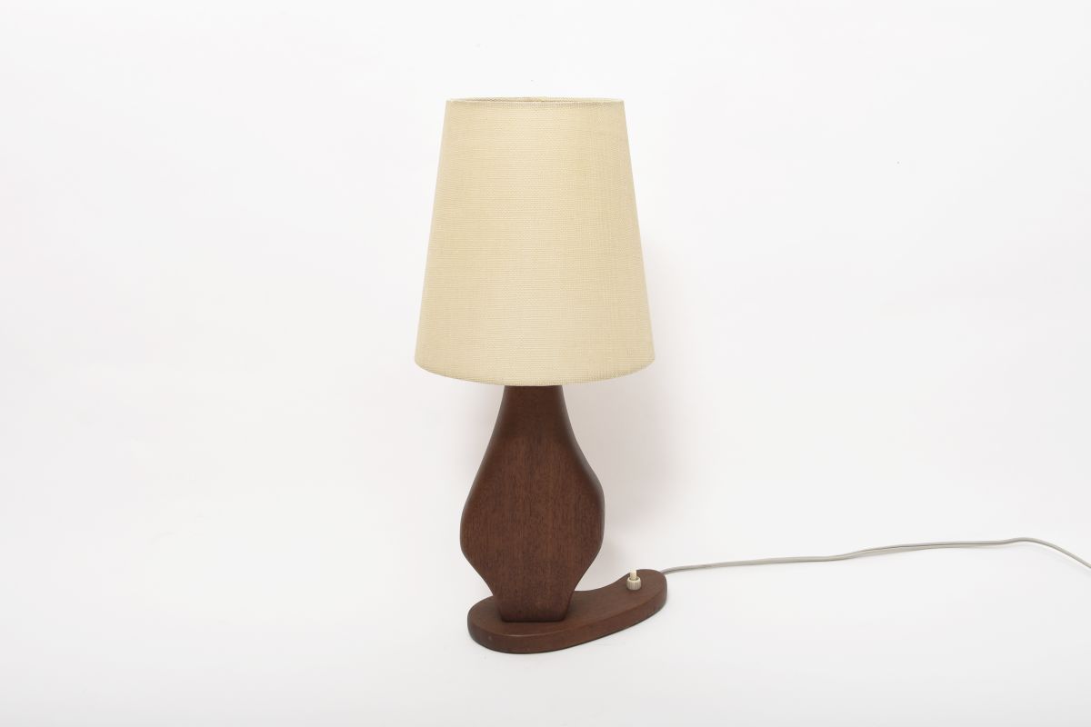Teak Table Lamp