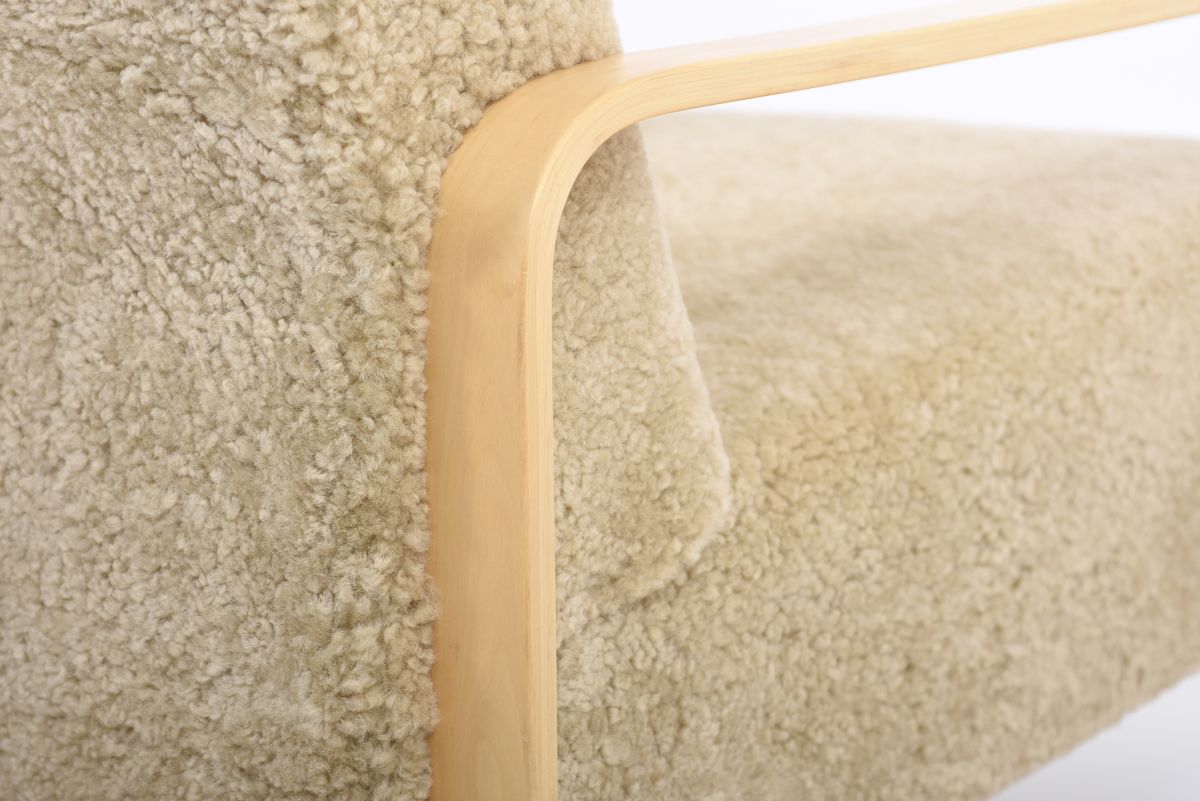 Aalto Alvar armchair 44 paimio sheepskin 07