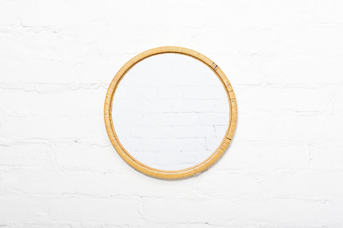 Anonymous Finnish round wall mirror