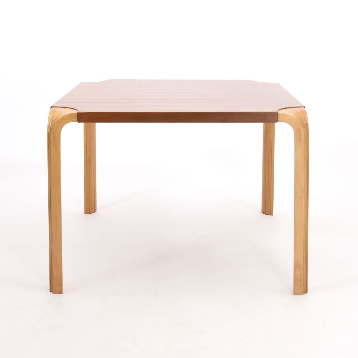 Aalto Alvar xleg table teak birch top ash leg
