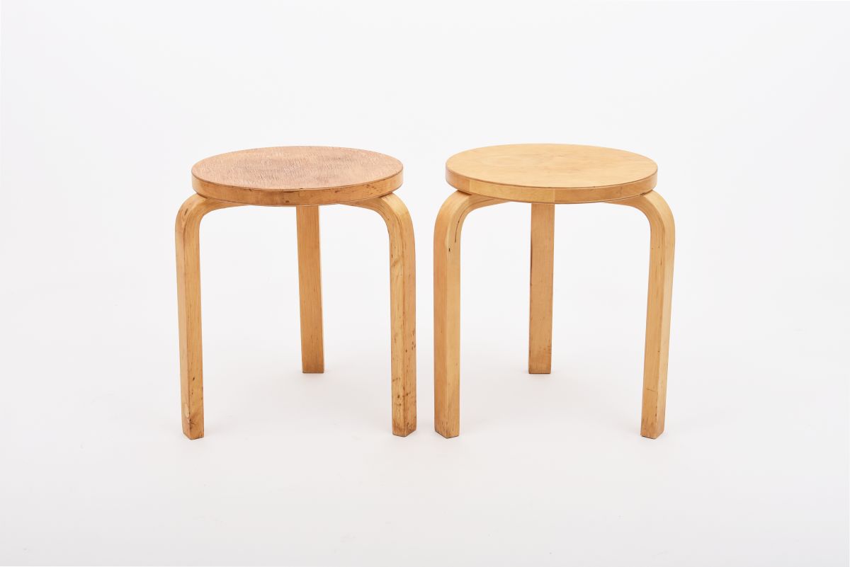 Aalto Alvar Stool60 three leg birch