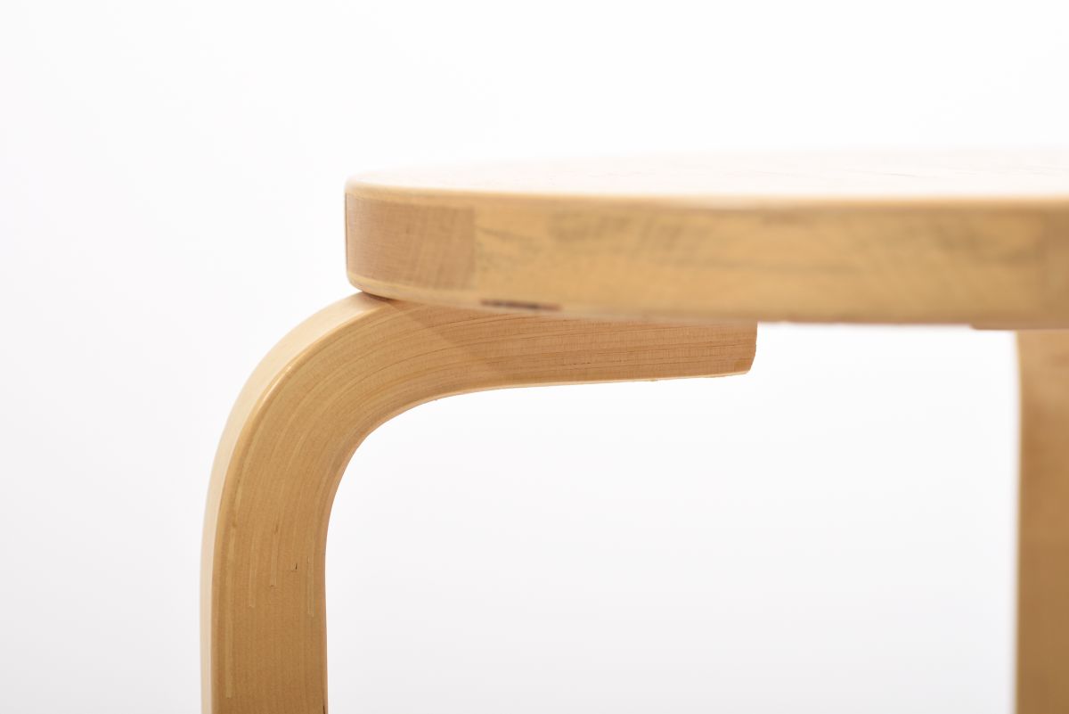 Aalto Alvar stool60 birch 1970s 02