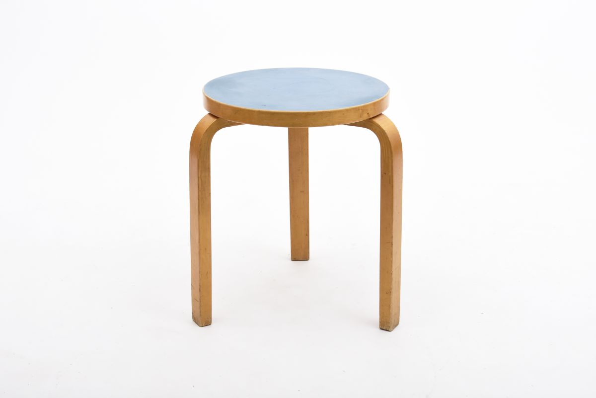 Aalto Alvar Stool 60 blue rino