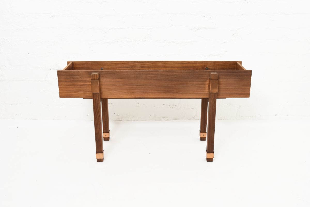 Anonymous-Finnish-Teak-Copper-Flower-Stand