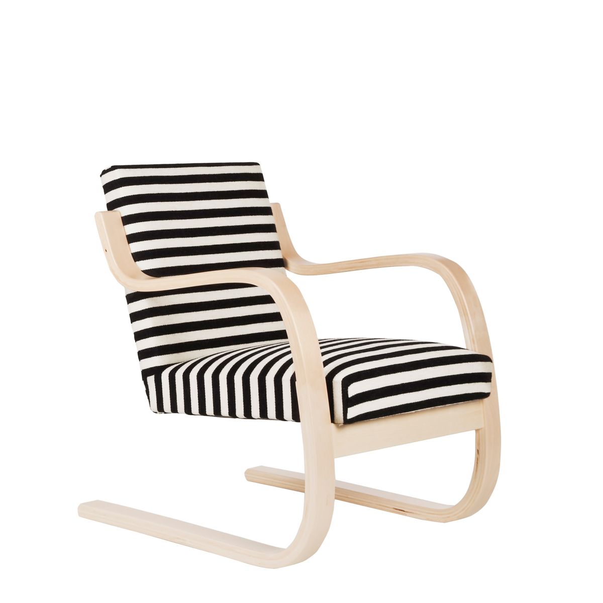 Armchair_402_striped_fabric