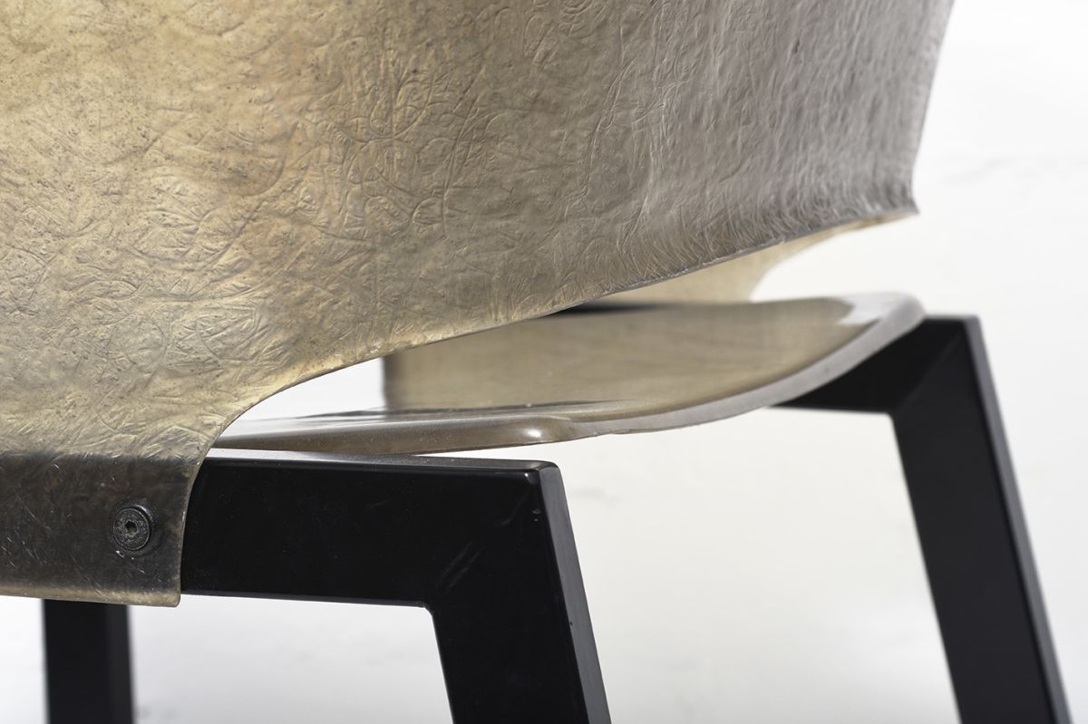 Stefan Lindfors Fiberglass Chair darkgrey details11