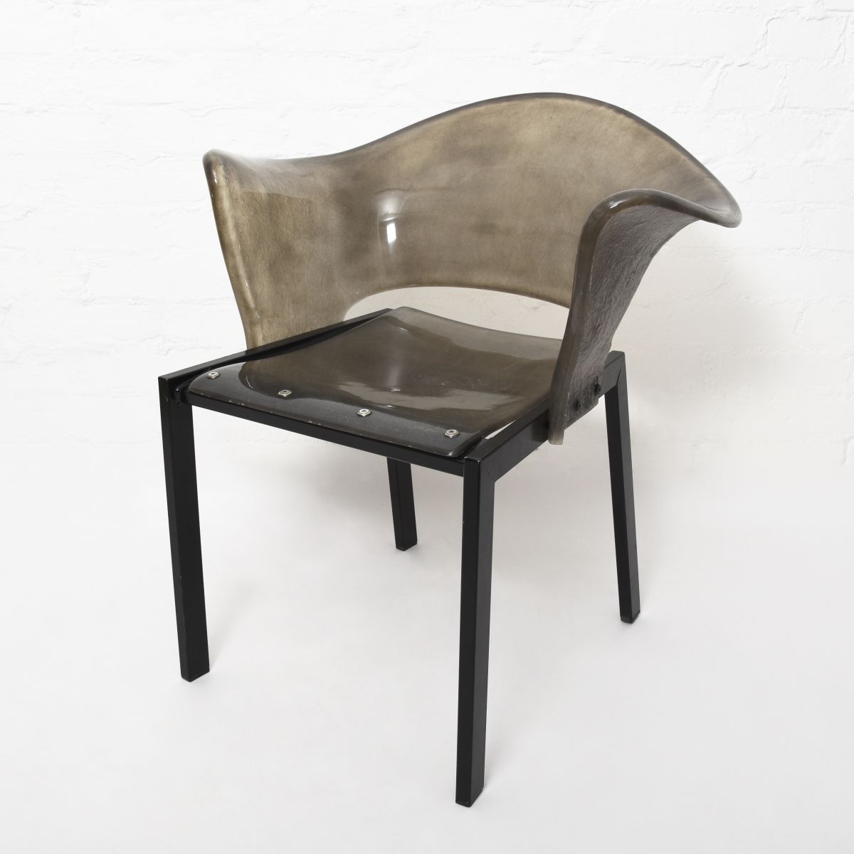 Stefan Lindfors Fiberglass Chair darkgrey
