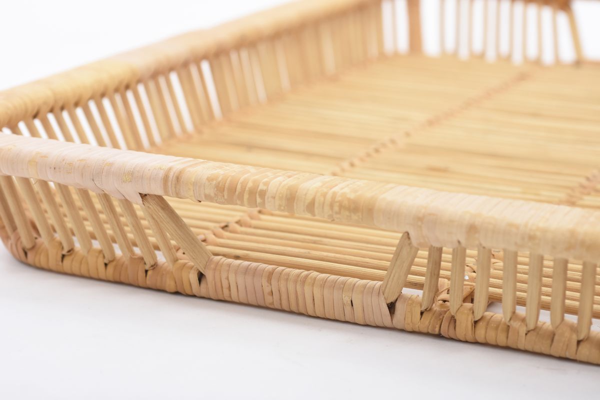 Artek Rattan tray set 03