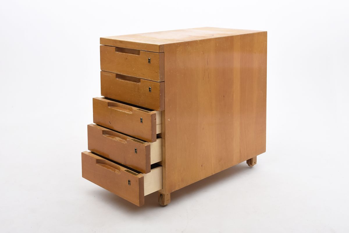 Aalto Alvar Desk drawer shelf open